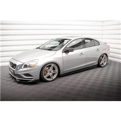 Maxton - Rajouts Des Bas De Caisse Volvo S60 R-Design Mk2 Noir Brillant