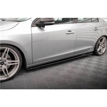 Maxton - Rajouts Des Bas De Caisse Volvo S60 R-Design Mk2 Noir Brillant