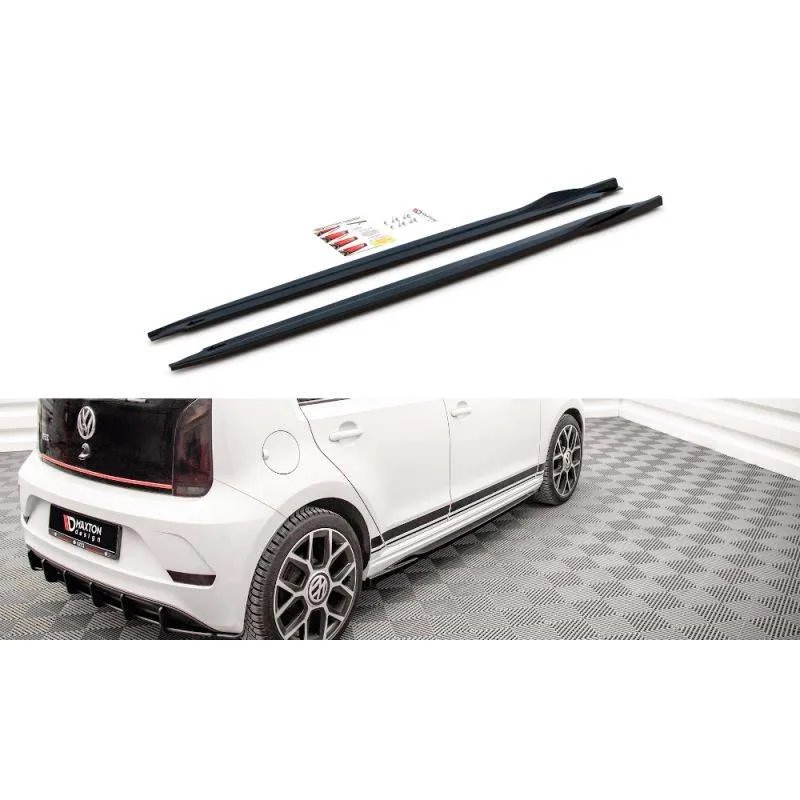 Maxton - Rajouts Des Bas De Caisse Volkswagen Up GTI Noir Brillant