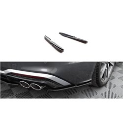 Maxton - Lames De Pare-Chocs Arrière Latérales Audi S5 Sportback / Coupe F5 Facelift Noir Brillant