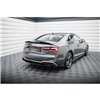 Maxton - Lames De Pare-Chocs Arrière Latérales Audi S5 Sportback / Coupe F5 Facelift Noir Brillant