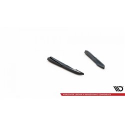 Maxton - Lames De Pare-Chocs Arrière Latérales Audi S5 Sportback / Coupe F5 Facelift Noir Brillant