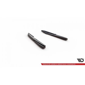 Maxton - Lames De Pare-Chocs Arrière Latérales Audi S5 Sportback / Coupe F5 Facelift Noir Brillant