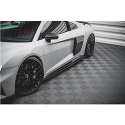 Maxton - Rajouts Des Bas De Caisse Audi R8 Mk2 Facelift Noir Brillant