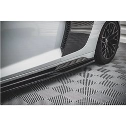 Maxton - Rajouts Des Bas De Caisse Audi R8 Mk2 Facelift Noir Brillant