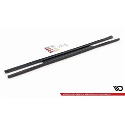 Maxton - Rajouts Des Bas De Caisse Mercedes-Benz C W205 Noir Brillant