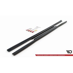 Maxton - Rajouts Des Bas De Caisse Mercedes-Benz C W205 Noir Brillant