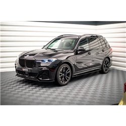 Maxton - Rajouts Des Bas De Caisse BMW X7 M-Pack G07 Noir Brillant