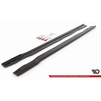 Maxton - Rajouts Des Bas De Caisse BMW X7 M-Pack G07 Noir Brillant