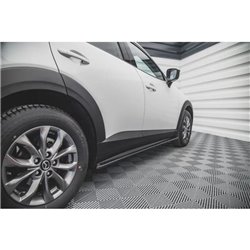 Maxton - Rajouts Des Bas De Caisse Mazda CX-3 Noir Brillant