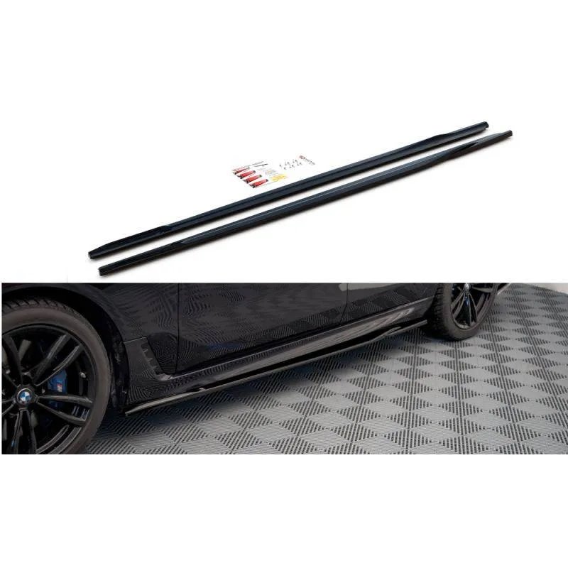 Maxton - Rajouts Des Bas De Caisse BMW 6 GT G32 M-Pack Noir Brillant