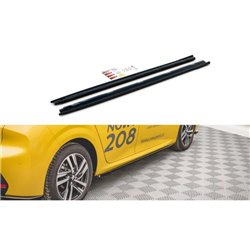 Maxton - Rajouts Des Bas De Caisse Peugeot 208 Mk2 Noir Brillant