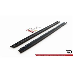Maxton - Rajouts Des Bas De Caisse Peugeot 208 Mk2 Noir Brillant