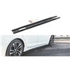 Maxton - Rajouts Des Bas De Caisse Audi S5 / A5 S-Line Sportback F5 Facelift Noir Brillant