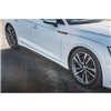Maxton - Rajouts Des Bas De Caisse Audi S5 / A5 S-Line Sportback F5 Facelift Noir Brillant