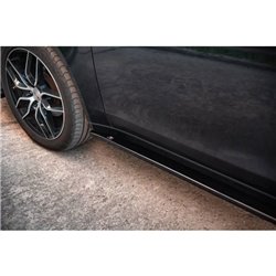 Maxton - Rajouts Des Bas De Caisse Mitsubishi Lancer Mk8 Noir Brillant