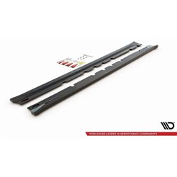 Maxton - Rajouts Des Bas De Caisse Mitsubishi Lancer Mk8 Noir Brillant