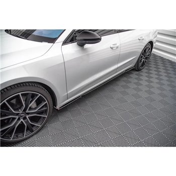 Maxton - Rajouts Des Bas De Caisse Audi A7 C8 Noir Brillant