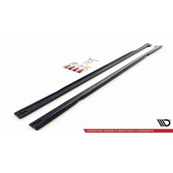 Maxton - Rajouts Des Bas De Caisse Audi A7 C8 Noir Brillant