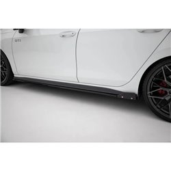 Maxton - Rajouts Des Bas De Caisse V.2 + Ailerons Volkswagen Golf GTI / GTE / GTI Clubsport / GTD / R-Line Mk8 Noir Brillant