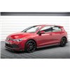 Maxton - Rajouts Des Bas De Caisse V.2 + Ailerons Volkswagen Golf GTI / GTE / GTI Clubsport / GTD / R-Line Mk8 Noir Brillant