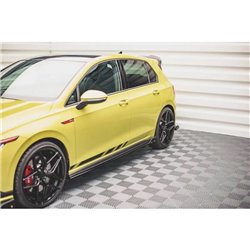 Maxton - Rajouts Des Bas De Caisse V.2 + Ailerons Volkswagen Golf GTI / GTE / GTI Clubsport / GTD / R-Line Mk8 Noir Brillant