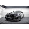 Maxton - Lame Du Pare-Chocs Avant V.1 + Ailerons BMW M8 Gran Coupe F93 / Coupe F92 Noir Brillant