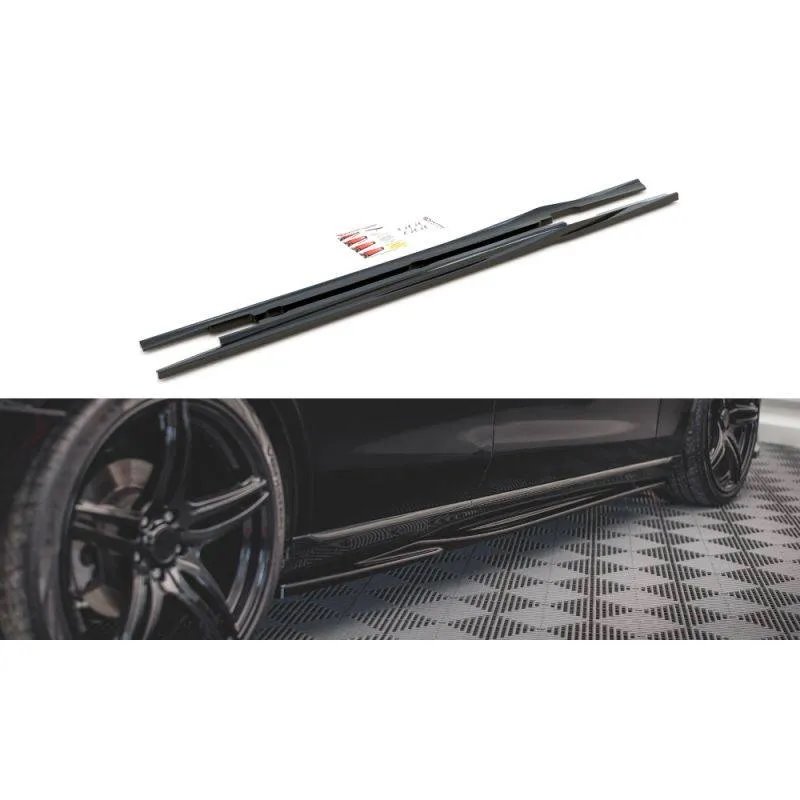 Maxton - Rajouts Des Bas De Caisse Mercedes-Benz E W213 Noir Brillant