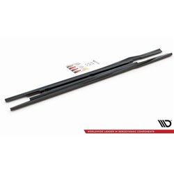 Maxton - Rajouts Des Bas De Caisse Mercedes-Benz E W213 Noir Brillant