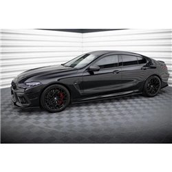 Maxton - Rajouts Des Bas De Caisse V.2 BMW M8 Gran Coupe F93 / 8 Gran Coupe M-Pack G16 Noir Brillant