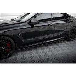 Maxton - Rajouts Des Bas De Caisse V.2 BMW M8 Gran Coupe F93 / 8 Gran Coupe M-Pack G16 Noir Brillant