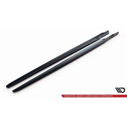 Maxton - Rajouts Des Bas De Caisse V.2 BMW M8 Gran Coupe F93 / 8 Gran Coupe M-Pack G16 Noir Brillant