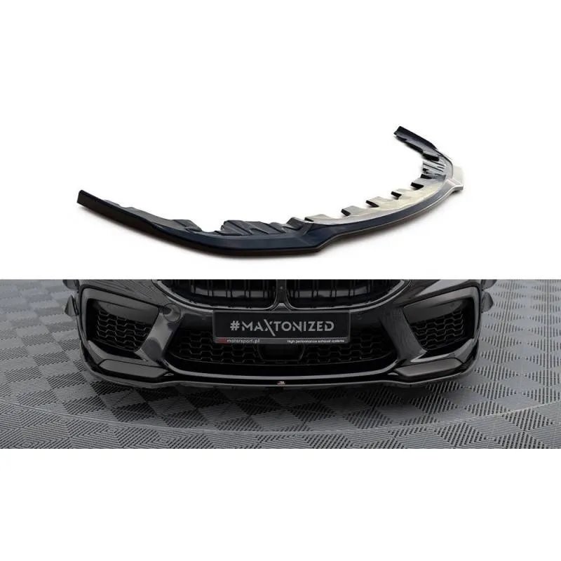 Maxton - Lame Du Pare-Chocs Avant V.3 BMW M8 Gran Coupe F93 / Coupe F92 Noir Brillant