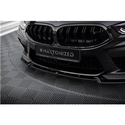 Maxton - Lame Du Pare-Chocs Avant V.3 BMW M8 Gran Coupe F93 / Coupe F92 Noir Brillant
