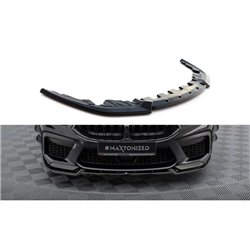 Maxton - Lame Du Pare-Chocs Avant V.2 BMW M8 Gran Coupe F93 / Coupe F92 Noir Brillant