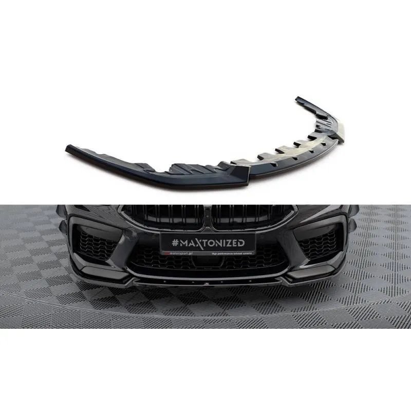 Maxton - Lame Du Pare-Chocs Avant V.2 BMW M8 Gran Coupe F93 / Coupe F92 Noir Brillant