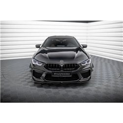 Maxton - Lame Du Pare-Chocs Avant V.2 BMW M8 Gran Coupe F93 / Coupe F92 Noir Brillant