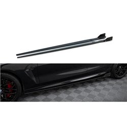 Maxton - Rajouts Des Bas De Caisse V.1 + Ailerons BMW M8 Gran Coupe F93 / 8 Gran Coupe M-Pack G16 Noir Brillant