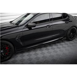 Maxton - Rajouts Des Bas De Caisse V.1 + Ailerons BMW M8 Gran Coupe F93 / 8 Gran Coupe M-Pack G16 Noir Brillant