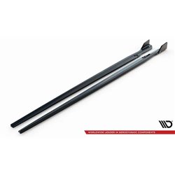 Maxton - Rajouts Des Bas De Caisse V.1 + Ailerons BMW M8 Gran Coupe F93 / 8 Gran Coupe M-Pack G16 Noir Brillant