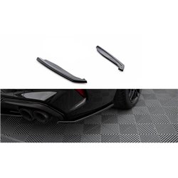 Maxton - Lames De Pare-Chocs Arrière Latérales V.2 BMW M8 Gran Coupe F93 Noir Brillant