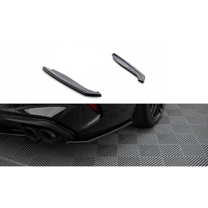 Maxton - Lames De Pare-Chocs Arrière Latérales V.2 BMW M8 Gran Coupe F93 Noir Brillant