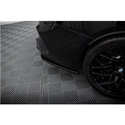 Maxton - Lames De Pare-Chocs Arrière Latérales V.2 BMW M8 Gran Coupe F93 Noir Brillant