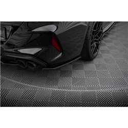 Maxton - Lames De Pare-Chocs Arrière Latérales V.2 BMW M8 Gran Coupe F93 Noir Brillant