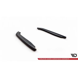 Maxton - Lames De Pare-Chocs Arrière Latérales V.2 BMW M8 Gran Coupe F93 Noir Brillant