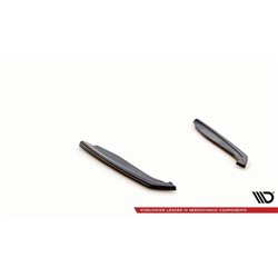 Maxton - Lames De Pare-Chocs Arrière Latérales V.2 BMW M8 Gran Coupe F93 Noir Brillant