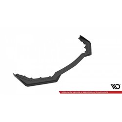 Maxton - Street Pro Lame Du Pare-Chocs Avant V.1 Ford Mustang GT Mk6 Facelift Noir-Rouge + Rabats Brillant