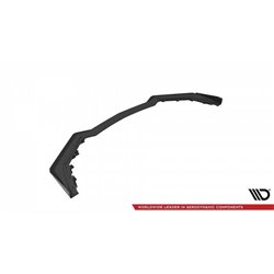 Maxton - Street Pro Lame Du Pare-Chocs Avant V.1 Ford Mustang GT Mk6 Facelift Noir-Rouge + Rabats Brillant