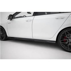Maxton - Rajouts Des Bas De Caisse V.3 Volkswagen Golf GTI / GTE / GTI Clubsport / GTD / R-Line Mk8 Noir Brillant