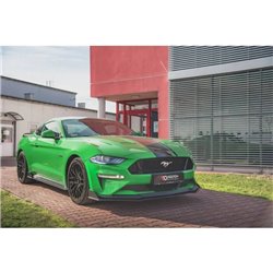 Maxton - Street Pro Lame Du Pare-Chocs Avant V.2 Ford Mustang GT MK6 Facelift Noir